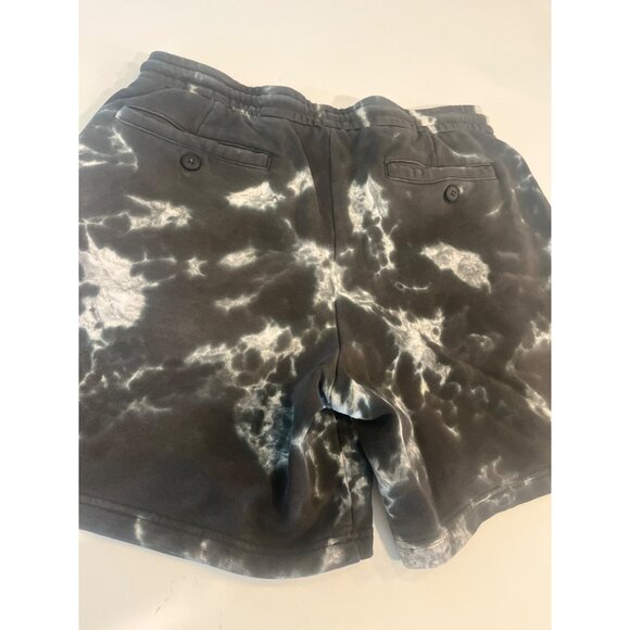 A/X Armani Exchange Tie-Dye Black & White Drawstring Shorts - Picture 8 of 10